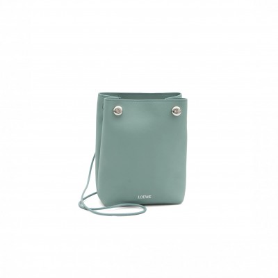 LOEWE PEBBLE POUCH IN SMOOTH CALFSKIN CANBSPPX01 (21.5*17*7cm)